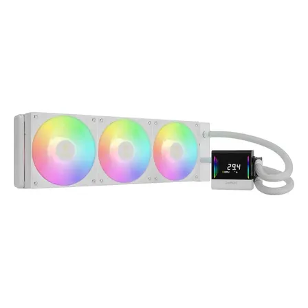 Water Cooler Gamdias Chione E4-360 Branco Display Argb 360mm