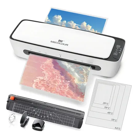 Plastificadora Laminadora 6 Em 1 Refiladora A4 Multifuncional Mecolour Sl688 220v