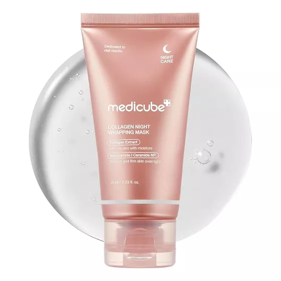 Medicube Collagen Night Wrapping Mask 75ml Firmeza E Glow Todo Tipo De Pele Noite