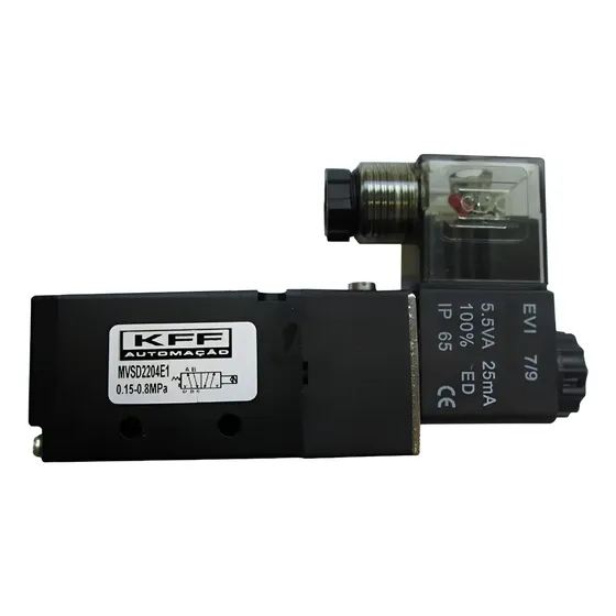 Válvula Solenoide Pneumática Direcional 5/2 Vias 1/4 220v 150 Psi Kff Automação