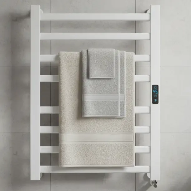 Toalheiro Térmico Inteligente Preto Ou Branco- Wi-fi - Timer Cor Branco