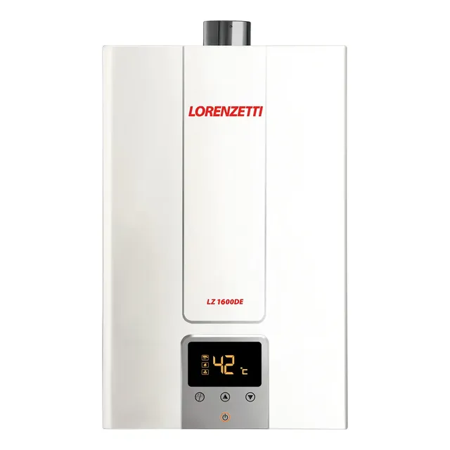 Aquecedor De Água A Gás Lorenzetti Lz1600de Digital 15l Cor Branco Tipo De Gás Gn