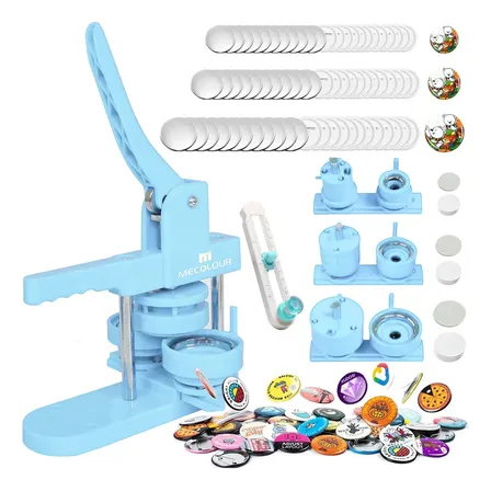 Kit De 3 Máquinas Advertising Photobots 32/44/58 Mm/150 Unidades Azul Claro Mecolour