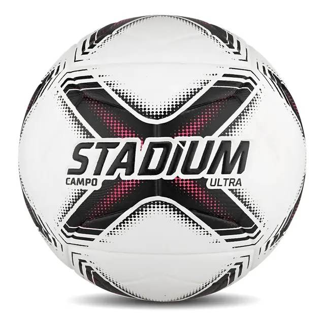 Bola De Futebol Stadium Ultra Campo Penalty Preta E Branca Branco-preto-rosa