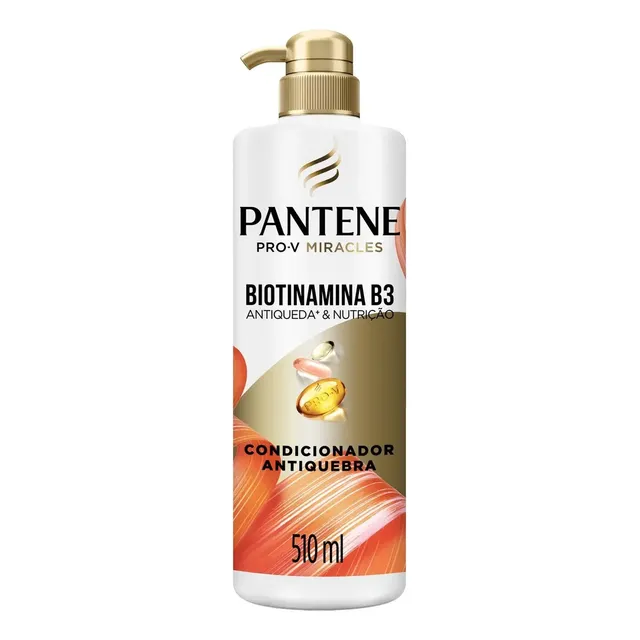 Condicionador Pantene Antiqueda & Nutrição Biotinamina B3 510ml