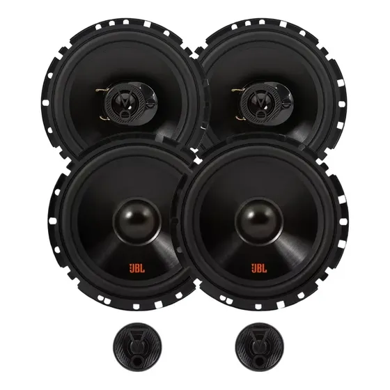 Kit 4 Alto-falantes JBL Flex 6" 110W RMS Triaxial e 2 Vias Para Auto