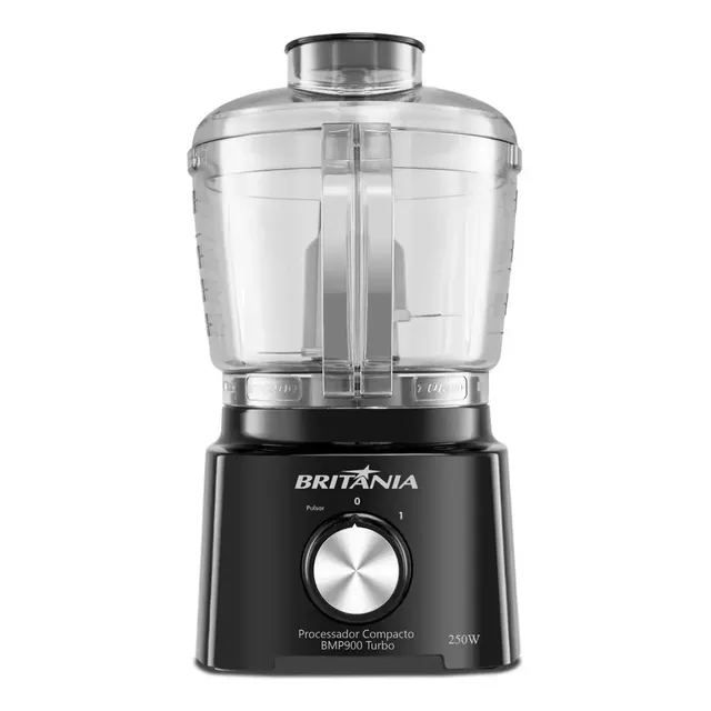 Multiprocessador Britânia BMP900P Turbo com 500 mL e 300 W – Preto