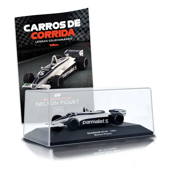 Luppa Carros De Corrida, Brabham Bt49 1981 Nelson Piquet Cor Branco Ed14
