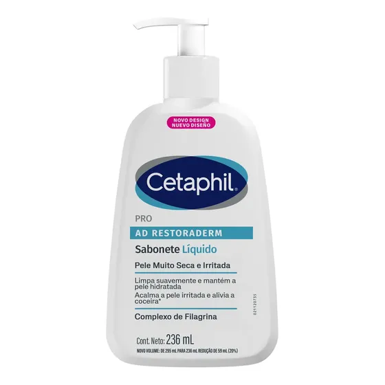 Cetaphil Pro Ad Restoraderm Gel De Limpeza Corporal 236ml