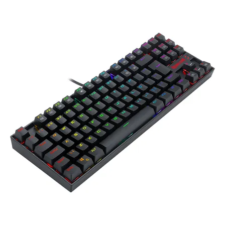 Teclado Magnético Gamer Redragon Kumara Pro V2 Rgb Sw Brown Cor De Teclado Preto Idioma Português Brasil