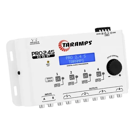 Processador De Audio Taramps Pro 2.4s Crossover 4 Canais Cor Branco
