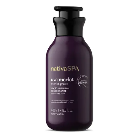 O Boticário Nativa Spa Loção Corporal Uva Merlot 400ml