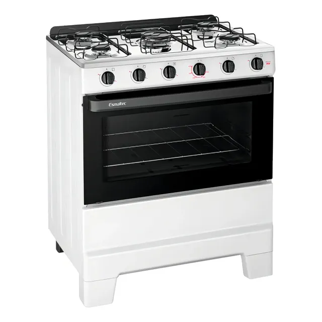 Fogão De Piso 5 Bocas Esmaltec F5isb Ideal Pop Cor Branco