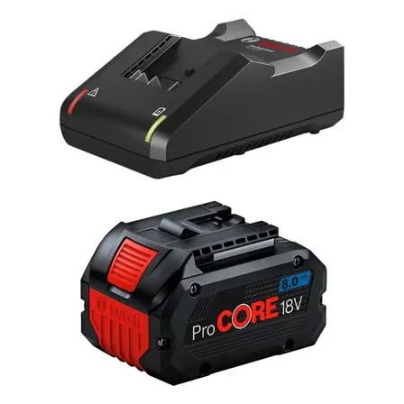 Kit Bateria Procore E Carregador Bosch 18v 8ah Rápido