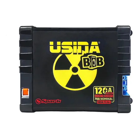 Fonte Usina Bob 120a Para Caixa De Som Automotiva Bivolt 1500w Preto