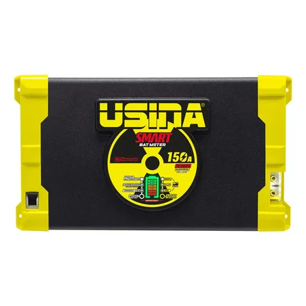 Fonte Carregador Usina 150A Smart Bat Meter Bivolt 2000W Amarelo