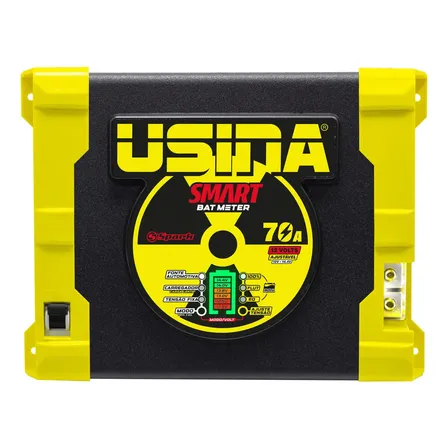 Fonte Carregador Usina 70a Bat Meter Bivolt Cor Amarelo