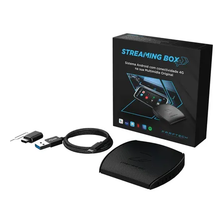Faaftech Streaming Box + 4Gb/64Gb Desbloqueio Tela E Aplicativos
