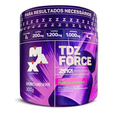 Pré Treino Tdz Force Gabriel Zancanelli 300g Purple Lemonade