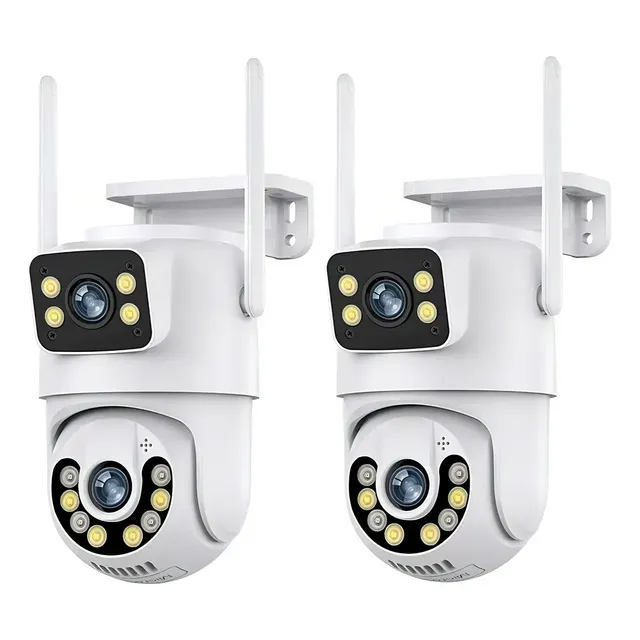 Kit 2 Camera Segurança A29 Yoosee Prova D'agua Lente Dupla Cor Branco Estary Shop