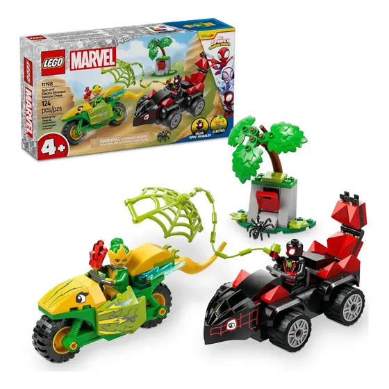 Lego Spidey Perseguição Spin E Electro 11198 Com 124pcs