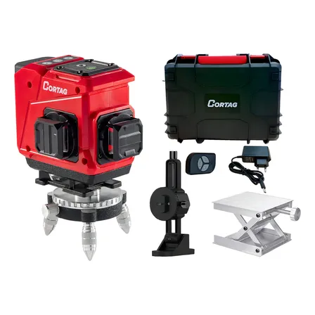 Nível Laser Automático 3d 360° 12 Linhas Verde Profissional