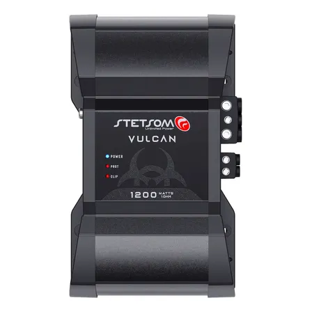 Módulo Amplificador Stetsom Vulcan 1200.1 1 Canal Mono De 1 Ohm Para Som Automotivo