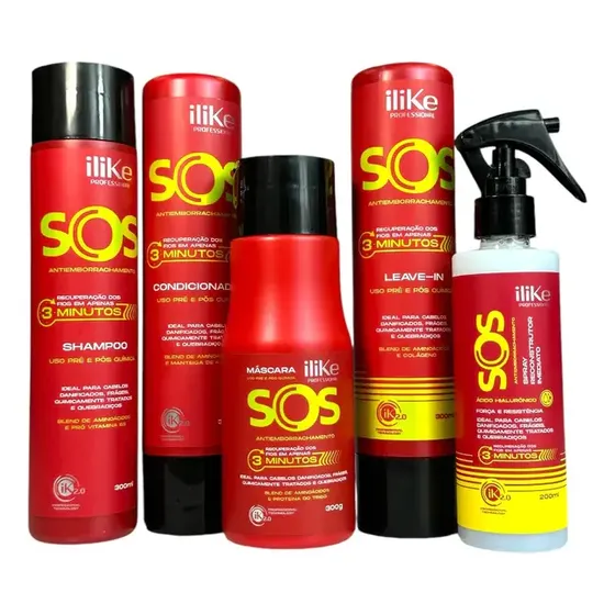 Ilike Sos Antiemborrachamento Reconstrutor - Kit 5 Prod