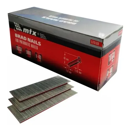 Pinos Para Pinador Pneumático Mtx 40mm 1,0mm 5000 Unidades