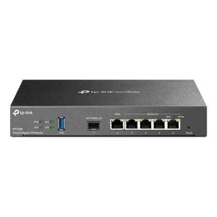 Roteador Load Balance TP-Link ER7206 V2 Multi-Wan Gigabit VPN Safestream Omada com Porta USB