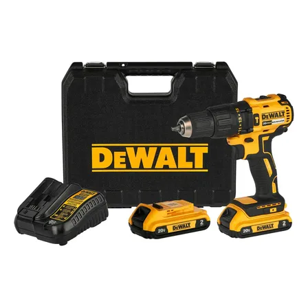 Chave de fenda Dewalt DCD7781d2 Furadeira + Carregador + 2 Bat 2a Cor Amarelo Frequência 50hz