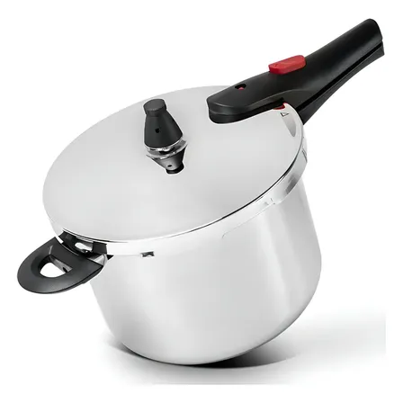 Panela De Pressão Brinox 4935/100 Ultra Em Aço Inox Com Indução 4l Cor Prateado