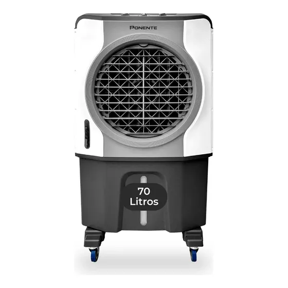 Climatizador Ar Industrial Evaporativo Clip 70l Ponente Umidifica e Ventila Cor Branco
