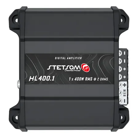 Módulo Amplificador Stetsom High Line Hl400.1 De 400w Rms Com 1 Canal E Crossover Preto