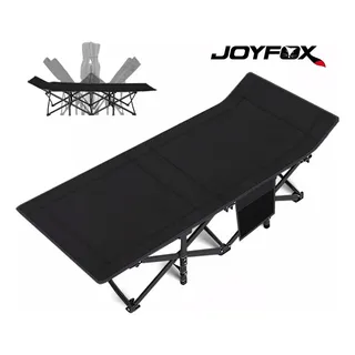 Cama Dobrável Joyfox 120kg Aço Carbono Oxford 600D Portátil Preto-escuro
