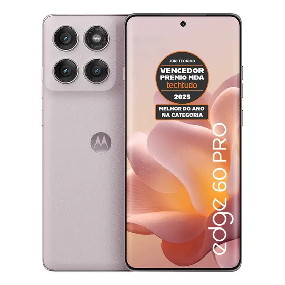 Smartphone Motorola Edge 60 Pro 5g - 512gb 12gb Ram+12gb Ram Boost, Tela Quad-curve Moto Ai 50mp Sony Camera Ultrarresistencia Militar Ip68 + Ip69 - Off White