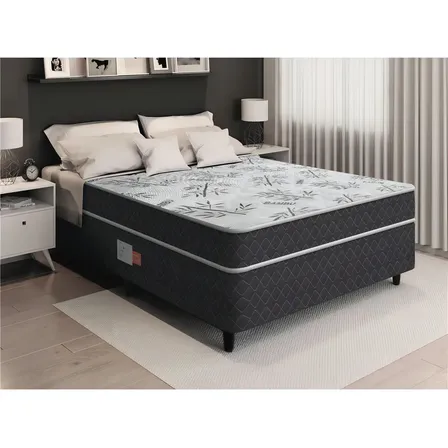 Cama Box Casal - Conjugado C/ Travesseiros - Unique 138cm