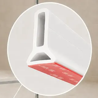 Soleira Barreira De Água Silicone P/ Box Banheiro 2m 5cm Alt Cor Branco