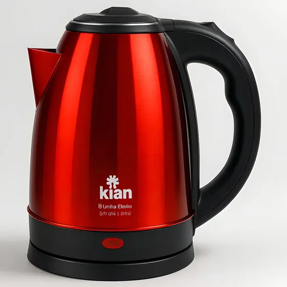 Chaleira Elétrica Kian 1,8l Inox Vermelha Ch-100 - Premium Cor Vermelho