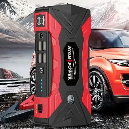 High Power Auxiliar De Partida Jump Starter Portátil 12 V Cor Preto