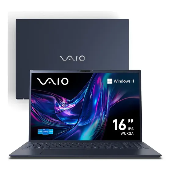 Notebook Vaio FE16 Intel Core i5 13ª Gen Windows 11 Home 8GB 512GB SSD Wi-fi 6 Tela 16" IPS Antirreflexo - B0221H - Memória Expansível Até 64GB - Cinza Grafite