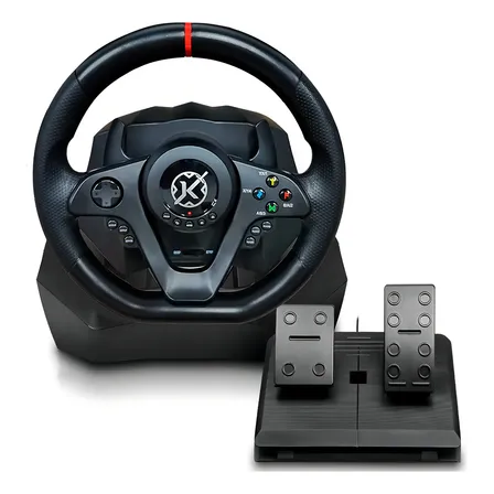Volante Gamer Kalkan Proracing G300 Com Pedais Para Pc E Xbox Preto