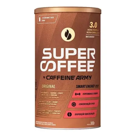 Suplemento En Pó Caffeine Army Supercoffee - Sabor Original X 380g