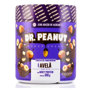 Dr Peanut Novos Sabores Com Whey Gourmet 600g Nutritiva Sabor Avelã