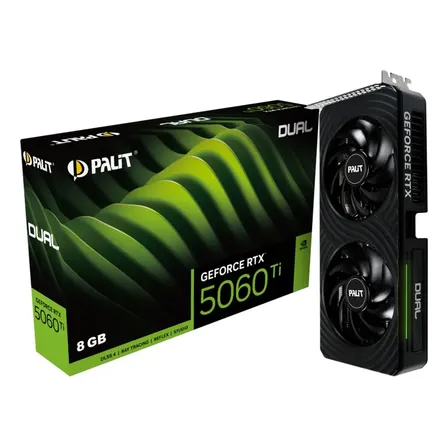 Placa De Vídeo Palit Geforce Rtx 5060 Ti Dual 8gb Gddr7 128-bit