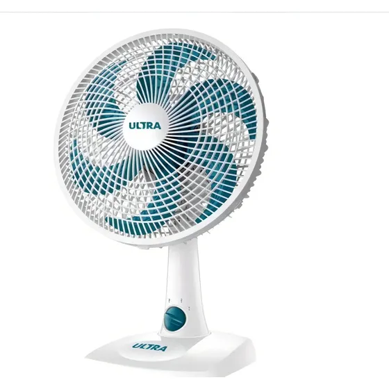 Ventilador Oscilante De Mesa Ou Parede Ultra 30cm 5 Pas 127v Branco 30 Cm Branca 127/220v Azul Plástico