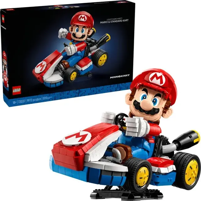 Super Mário - Mario Kart: Mario e Kart Padrão 1972 Peças 72037