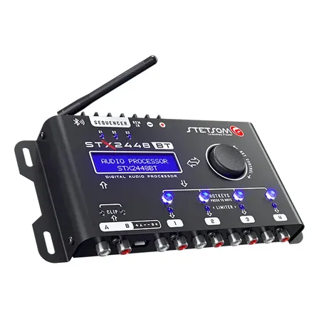 Processador Equalizador Stetsom Stx2448 Bluetooth Automotivo Cor Preto