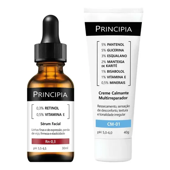 Principia Kit Renovação Da Pele Básico Rn-0,3 + Cm-01 Todo Tipo De Pele Dia/noite