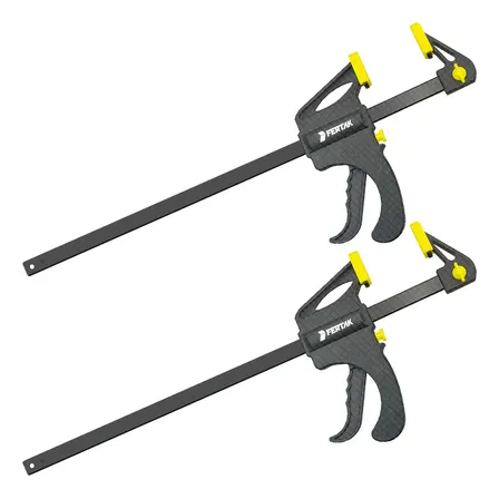 Kit 2x Grampo Tipo Sargento Aperto Rápido 300mm 12 Polegadas
